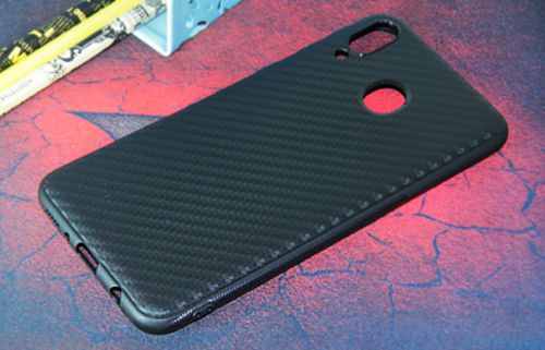 Чехол-накладка для Samsung M20 CARBON TPU черный - фото фото 3