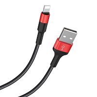 Купить Кабель USB Lightning 8Pin HOCO X26 2.0A 1м Xpress черно-красный оптом, в розницу в ОРЦ Компаньон