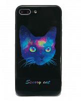 Купить Чехол-накладка для iPhone 7/8 Plus LOVELY GLASS TPU кот коробка оптом, в розницу в ОРЦ Компаньон
