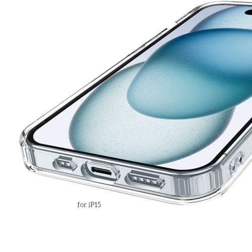 Чехол-накладка для iPhone 15 HOCO Magnetic protective прозрачный оптом, в розницу Центр Компаньон фото 3