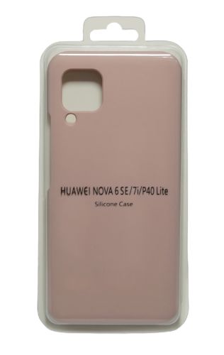 Чехол-накладка для HUAWEI P40 Lite SILICONE CASE светло-розовый (18)																						 оптом, в розницу Центр Компаньон фото 2