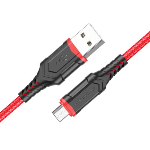Кабель USB-Micro USB BOROFONE BX67 2.0A 1м красный оптом, в розницу Центр Компаньон фото 2