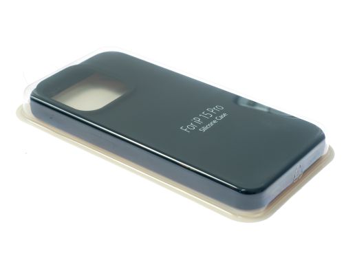 Чехол-накладка для iPhone 15 Pro SILICONE CASE закрытый черный (18) оптом, в розницу Центр Компаньон фото 2