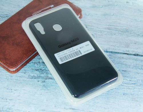 Чехол-накладка для Samsung M20 SILICONE CASE закрытый черный - оптовая продажа Чехол-накладка для Samsung M20 SILICONE CASE закрытый черный - фото