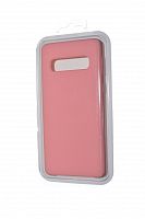 Чехол-накладка для Samsung G973 S10 SILICONE CASE розовый (4) - фото
