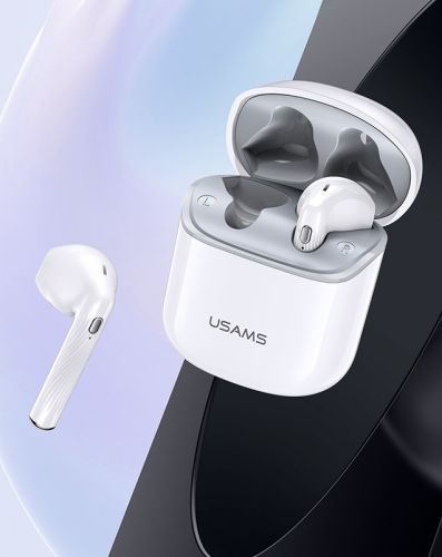 Беспроводные наушники USAMS-SY02 TWS Earbuds BT 5.0 белый оптом, в розницу Центр Компаньон фото 2