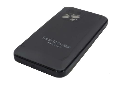 Чехол-накладка для iPhone 12 Pro Max VEGLAS SILICONE CASE NL Защита камеры черный (18) оптом, в розницу Центр Компаньон фото 2