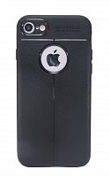 Купить Чехол-накладка для iPhone 7/8/SE LITCHI LT TPU пакет черный оптом, в розницу в ОРЦ Компаньон