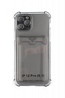 Купить Чехол-накладка для iPhone 12 Pro VEGLAS Air Pocket черно-прозрачный оптом, в розницу в ОРЦ Компаньон
