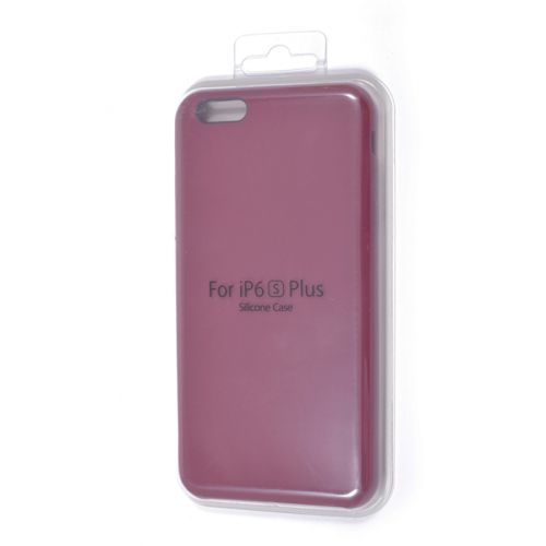 Чехол-накладка для iPhone 6/6S Plus VEGLAS SILICONE CASE бордовый (52) - оптовая продажа Чехол-накладка для iPhone 6/6S Plus VEGLAS SILICONE CASE бордовый (52) - фото