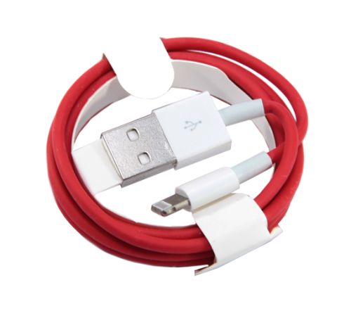 Кабель USB Lightning 8Pin коробка красный оптом, в розницу Центр Компаньон