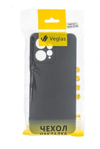 Чехол-накладка для XIAOMI Redmi Note 12 4G VEGLAS Air Matte черный оптом, в розницу Центр Компаньон фото 3