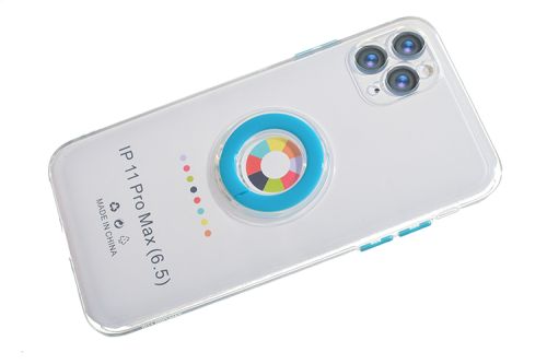 Чехол-накладка для iPhone 11 Pro Max NEW RING TPU голубой оптом, в розницу Центр Компаньон фото 3