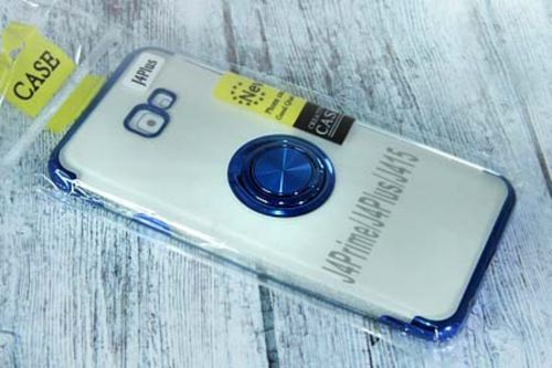 Чехол-накладка для Samsung J415 J4+ 2018 ELECTROPLATED TPU КОЛЬЦО синий - фото фото 2
