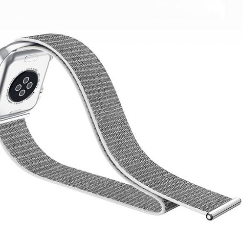 Ремешок для Apple Watch USAMS US-ZB074 Nylon Loop Strap 42/44mm серебро оптом, в розницу Центр Компаньон фото 3