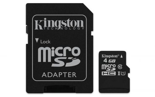 Карта памяти MicroSD 4 Gb Класс 10 Kingston копия адаптер - оптовая продажа Карта памяти MicroSD 4 Gb Класс 10 Kingston копия адаптер - фото