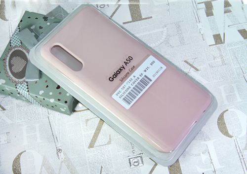 Чехол-накладка для Samsung A505F A50 SILICONE CASE закрытый светло-розовый (18) - оптовая продажа Чехол-накладка для Samsung A505F A50 SILICONE CASE закрытый светло-розовый (18) - фото