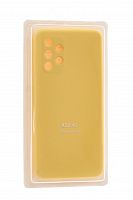 Чехол-накладка для Samsung A325F A32 SILICONE CASE закрытый желтый (20) - фото