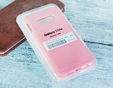 Чехол-накладка для Samsung G970 S10 E SILICONE CASE закрытый розовый (4) - фото
