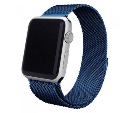 Ремешок для Apple Watch Milanese 42/44mm синий оптом, в розницу Центр Компаньон фото 4