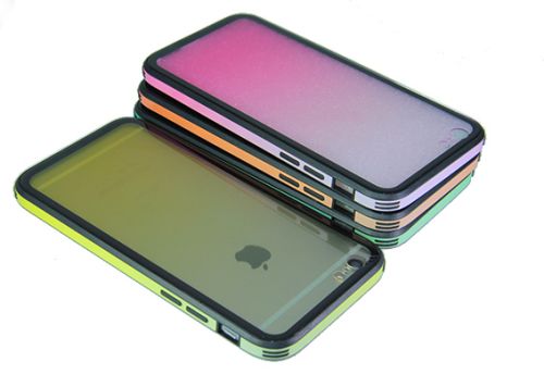 Чехол-накладка для iPhone 7/8/SE GRADIENT TPU+Glass желтый оптом, в розницу Центр Компаньон