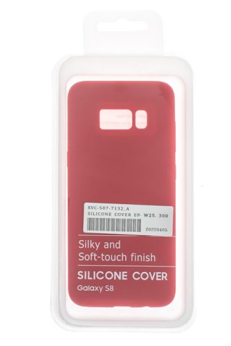 Чехол-накладка для Samsung G950F S8 SILICONE CASE OP закрытый красный (1) оптом, в розницу Центр Компаньон фото 4