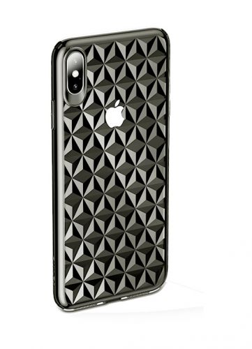 Чехол-накладка для iPhone XS Max USAMS Gelin прозрачно-черный - фото