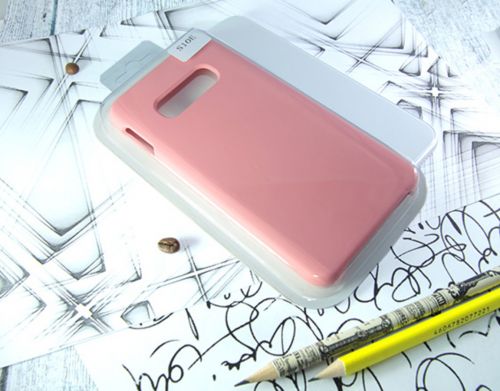 Чехол-накладка для Samsung G970 S10 E SILICONE CASE NL розовый (4) - фото фото 2