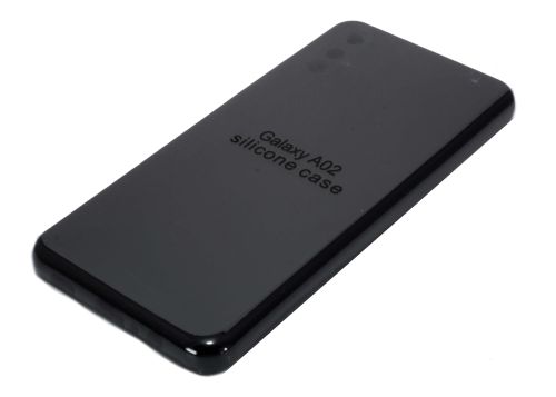 Чехол-накладка для Samsung A022G A02 SILICONE CASE закрытый черный (3) оптом, в розницу Центр Компаньон фото 2