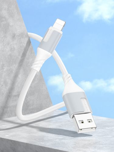 Кабель USB Lightning 8Pin BOROFONE BX101 Creator 2.4A 1м белый оптом, в розницу Центр Компаньон фото 4