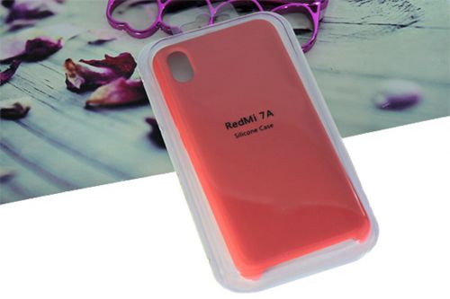 Чехол-накладка для XIAOMI Redmi 7A SILICONE CASE красный (1) - фото