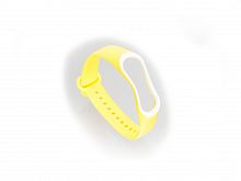 Купить Ремешок для Xiaomi Band 3/4 Sport желто-белый оптом, в розницу в ОРЦ Компаньон