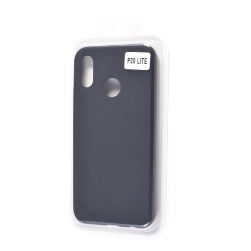 Чехол-накладка для HUAWEI P20 Lite VEGLAS SILICONE CASE закрытый черный (3)																									 - фото