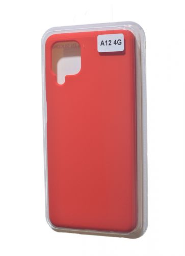 Чехол-накладка для Samsung A125F A12/M12 VEGLAS SILICONE CASE закрытый красный (1) оптом, в розницу Центр Компаньон