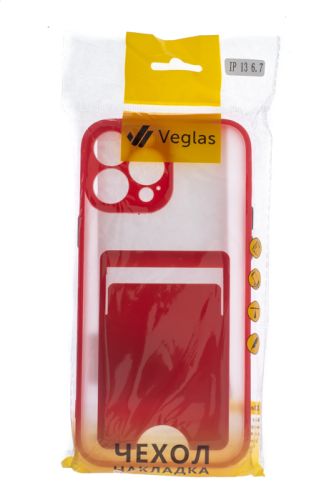 Чехол-накладка для iPhone 13 Pro Max VEGLAS Fog Pocket красный оптом, в розницу Центр Компаньон фото 4