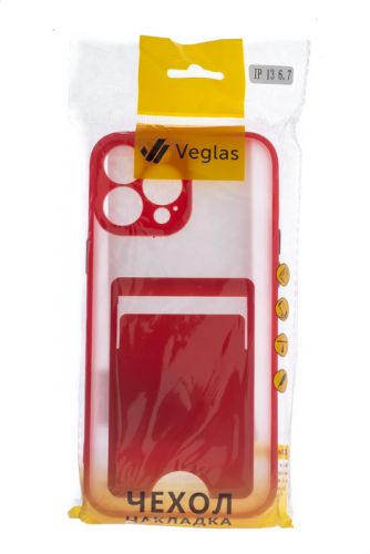 Чехол-накладка для iPhone 13 Pro Max VEGLAS Fog Pocket красный - оптовая продажа фото 4 Чехол-накладка для iPhone 13 Pro Max VEGLAS Fog Pocket красный - фото фото 4