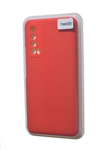 Чехол-накладка для HUAWEI P Smart 2021 VEGLAS SILICONE CASE закрытый красный (1) оптом, в розницу Центр Компаньон