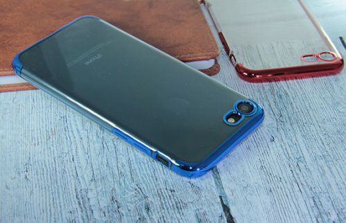 Чехол-накладка для iPhone 7/8/SE ELECTROPLATED TPU DOKA синий оптом, в розницу Центр Компаньон фото 4
