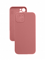 Чехол-накладка для iPhone 14 Plus VEGLAS SILICONE CASE Защита камеры розовый (6) - фото