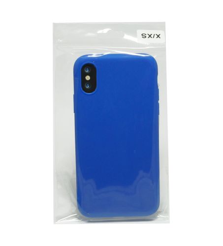 Чехол-накладка для iPhone X/XS LATEX темно-синий оптом, в розницу Центр Компаньон фото 3