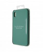 Чехол-накладка для iPhone XS Max VEGLAS SILICONE CASE хвойно-зеленый (58) - фото