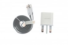 Купить СЗУ USB 2.4A 2 выхода USAMS J-TU кабель Type-C Британский разъем белый оптом, в розницу в ОРЦ Компаньон
