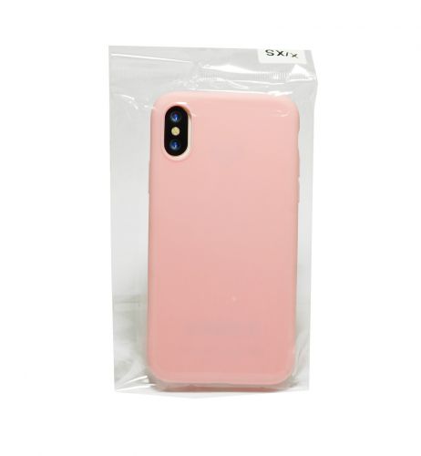 Чехол-накладка для iPhone X/XS LATEX розовый - оптовая продажа фото 2 Чехол-накладка для iPhone X/XS LATEX розовый - фото фото 2