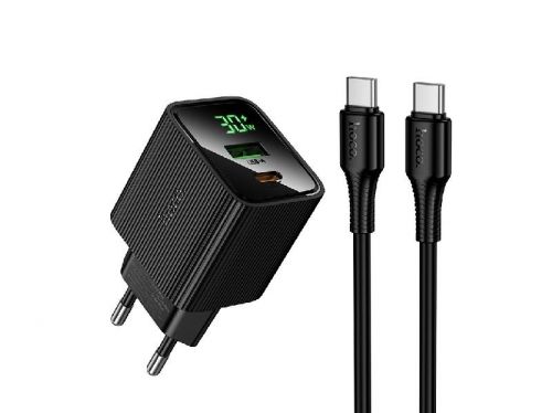 СЗУ Type-C HOCO CS84A 3A PD30W QC3.0 кабель Type-C черный - фото