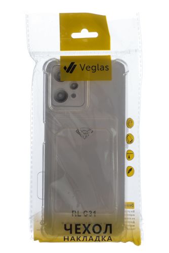 Чехол-накладка для REALME C31 VEGLAS Air Pocket прозрачный оптом, в розницу Центр Компаньон фото 4