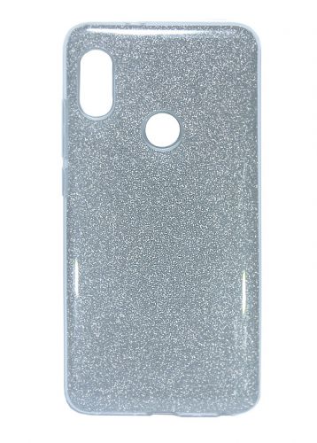 Чехол-накладка для XIAOMI Mi6X/Mi A2 JZZS Shinny 3в1 TPU серебро - фото