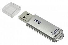 Купить USB флэш карта 8 Gb USB 2.0 Smart Buy V-Cut серебро оптом, в розницу в ОРЦ Компаньон