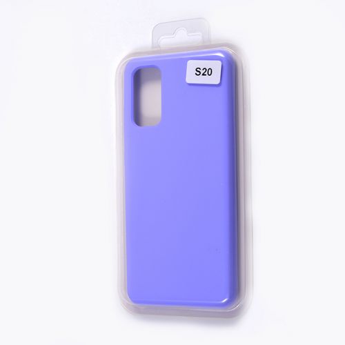 Чехол-накладка для Samsung G980F S20 VEGLAS SILICONE CASE закрытый сиреневый (13) оптом, в розницу Центр Компаньон