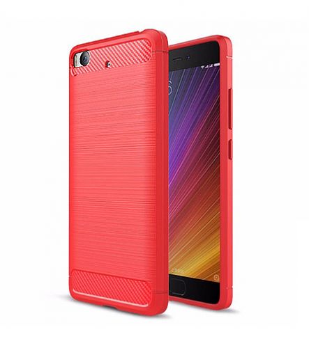 Чехол-накладка для XIAOMI Mi5S 009508 ANTISHOCK красный - фото