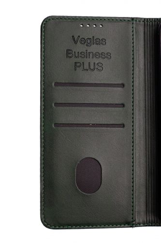 Чехол-книжка для XIAOMI Redmi Note 15 Plus 5G VEGLAS BUSINESS PLUS темно-зеленый - фото фото 7